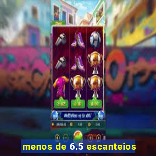 menos de 6.5 escanteios