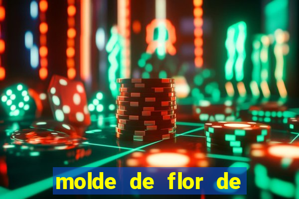 molde de flor de eva grande para imprimir