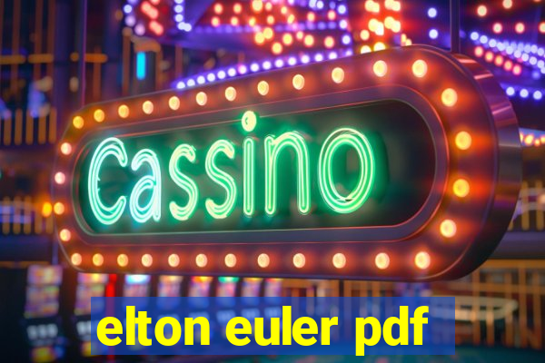 elton euler pdf