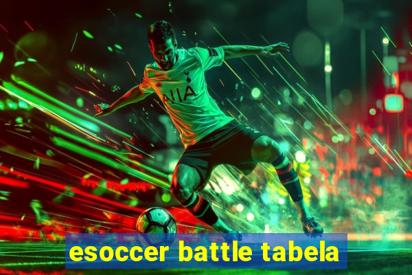 esoccer battle tabela