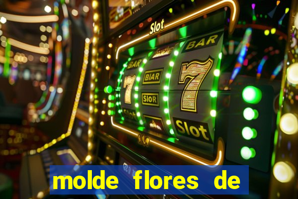 molde flores de papel para imprimir