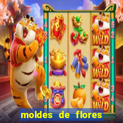 moldes de flores gigantes para imprimir