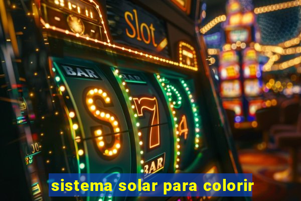 sistema solar para colorir