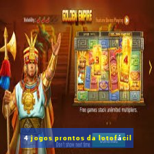 4 jogos prontos da lotofácil