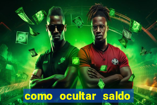 como ocultar saldo na betfair