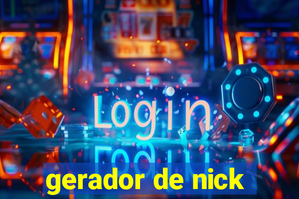 gerador de nick